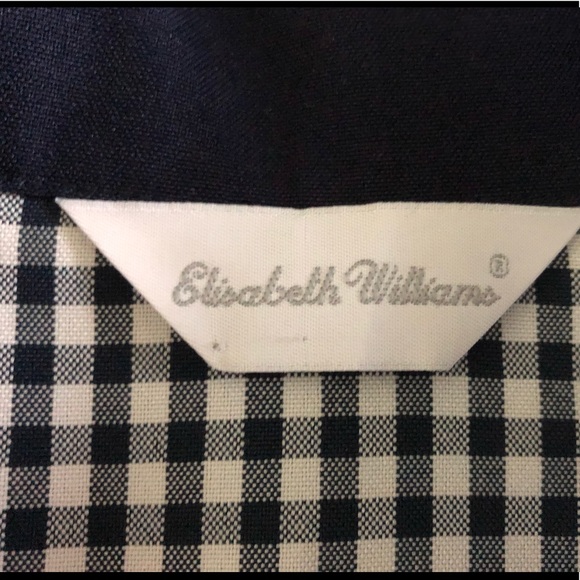 Elizabeth Williams Vintage Blouse Top Button Up Size XL Checkered Workwear - Picture 13 of 14